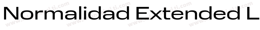 Normalidad Extended Light字体转换